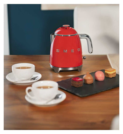 Mini Bouilloire Électrique Smeg Années 50 Style Rouge 0,8L