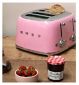 Smeg 4-Scheiben-Toaster Pink 50er-Jahre-Design Küchengerät