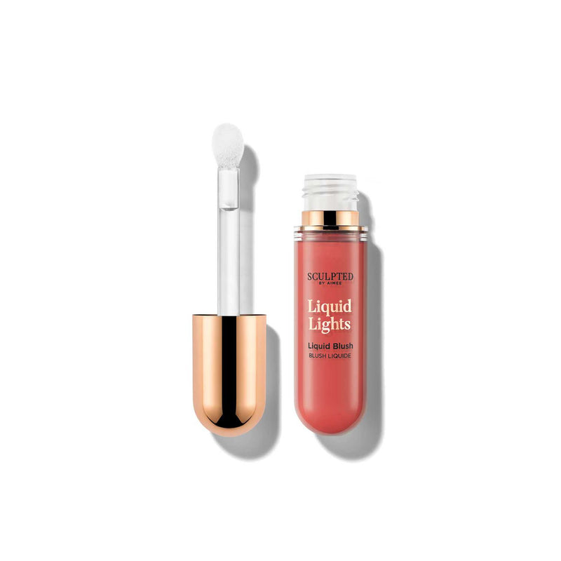 Sculpted by Aimee Liquid Lights Matte Real Peachy Blush 7ml, imported from the UK