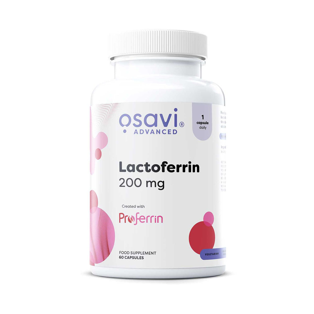 Osavi lactoferrin supplement 200mg capsules 60 servings - British product