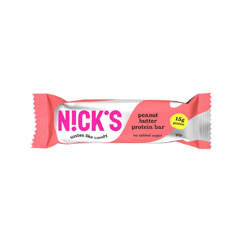 Nick's protein bar peanut butter chocolate 50g (British brand)