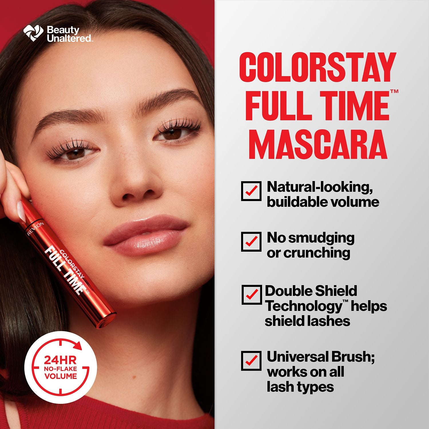 Revlon Colorstay Full Time Waterproof Mascara Blackest Black 7.5ml, UK version