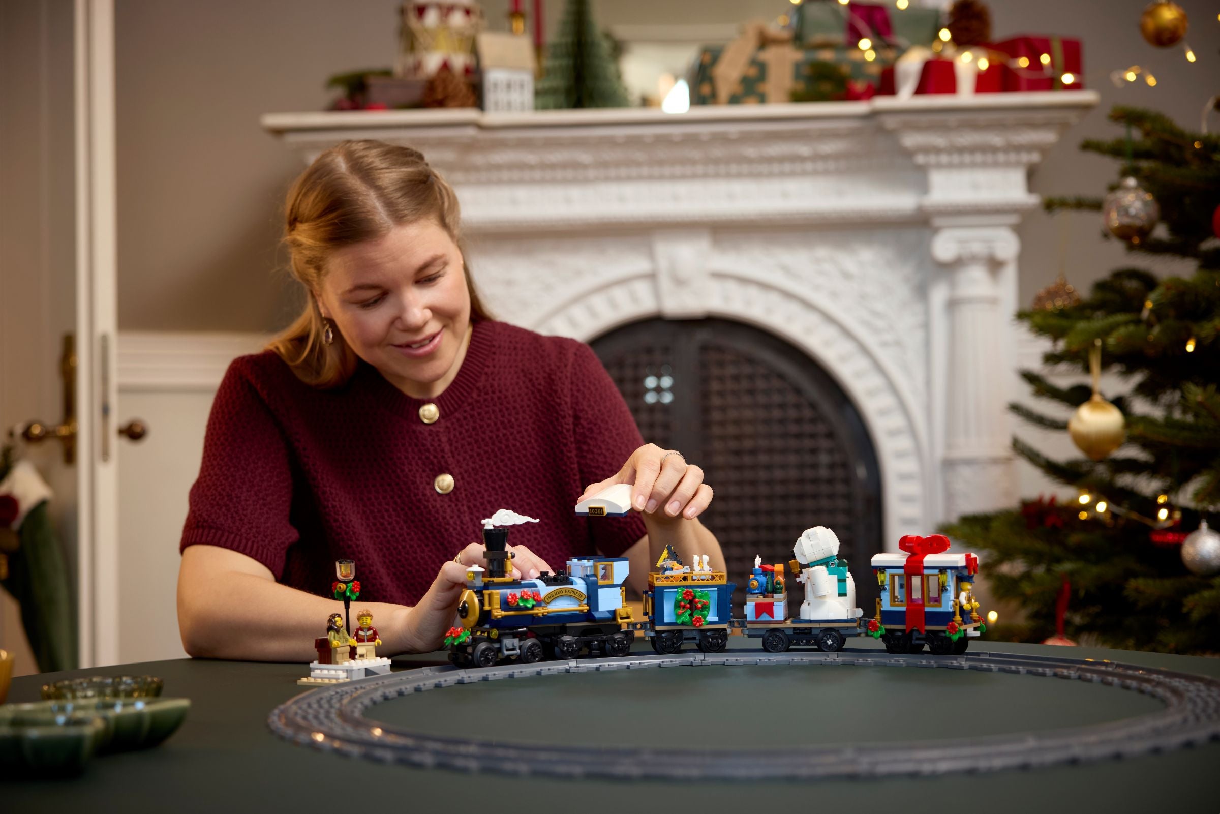 LEGO Holiday Express Train building set 956 pieces, imported from the UK
