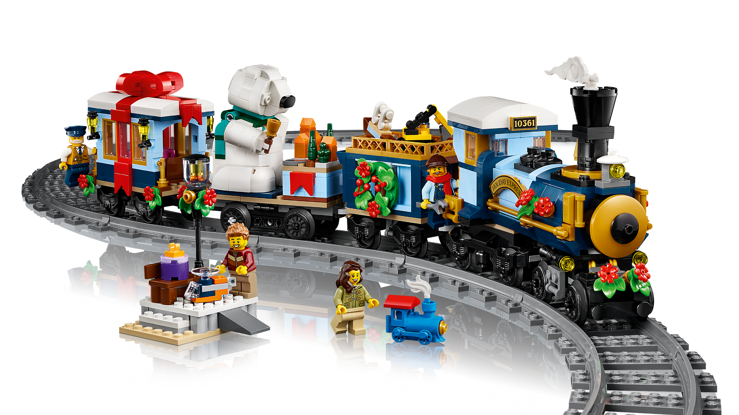 LEGO Holiday Express Train building set 956 pieces, imported from the UK