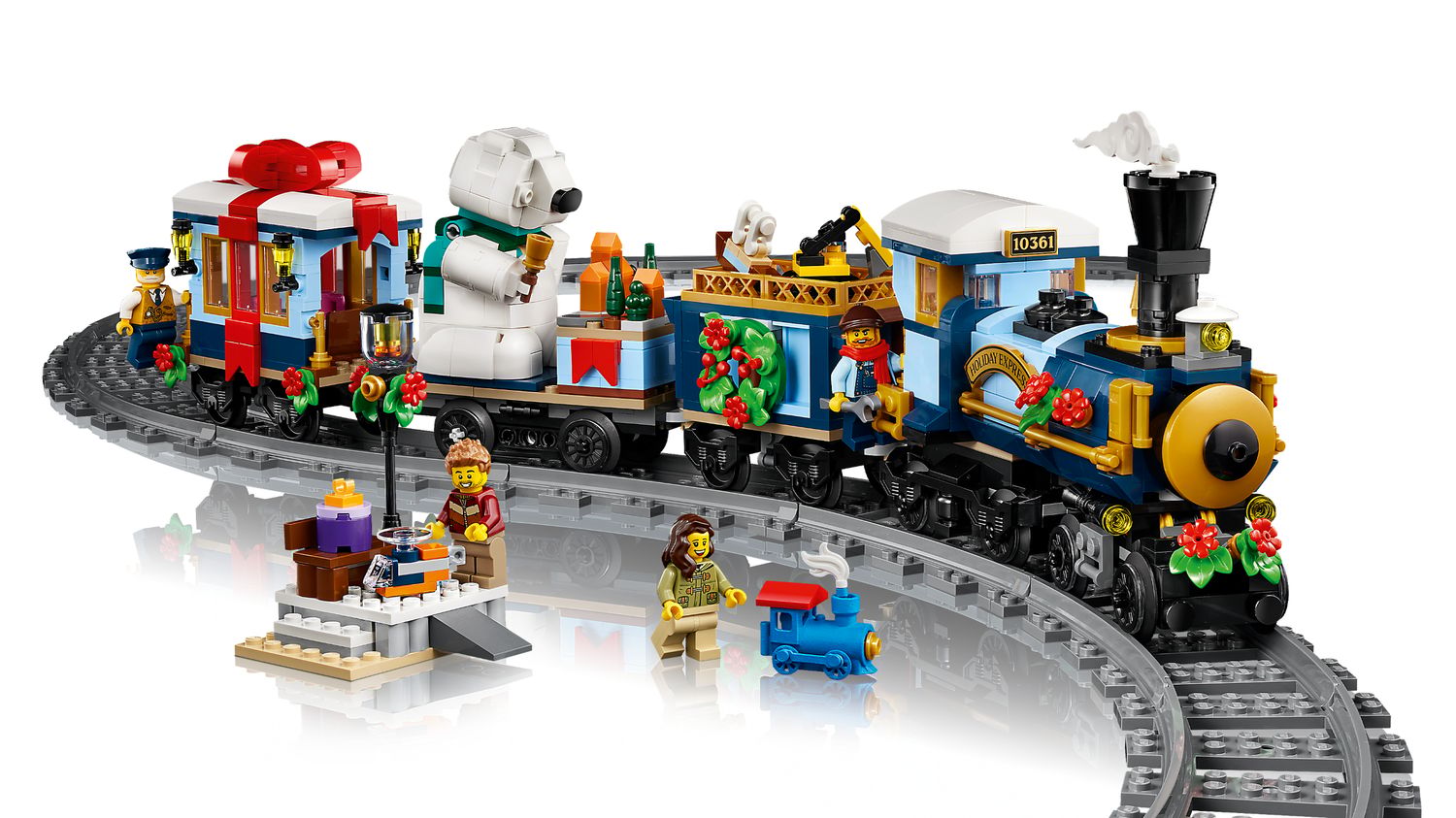 LEGO Holiday Express Train building set 956 pieces, imported from the UK