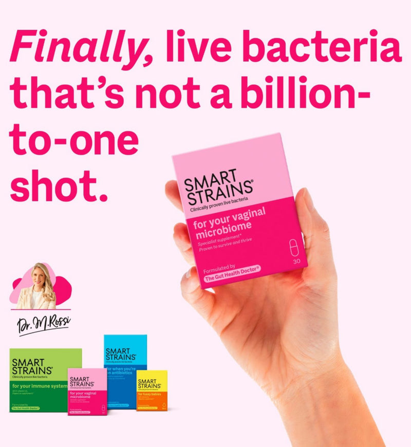 SMART STRAINS probiotic for vaginal microbiome 30 capsules (British brand)