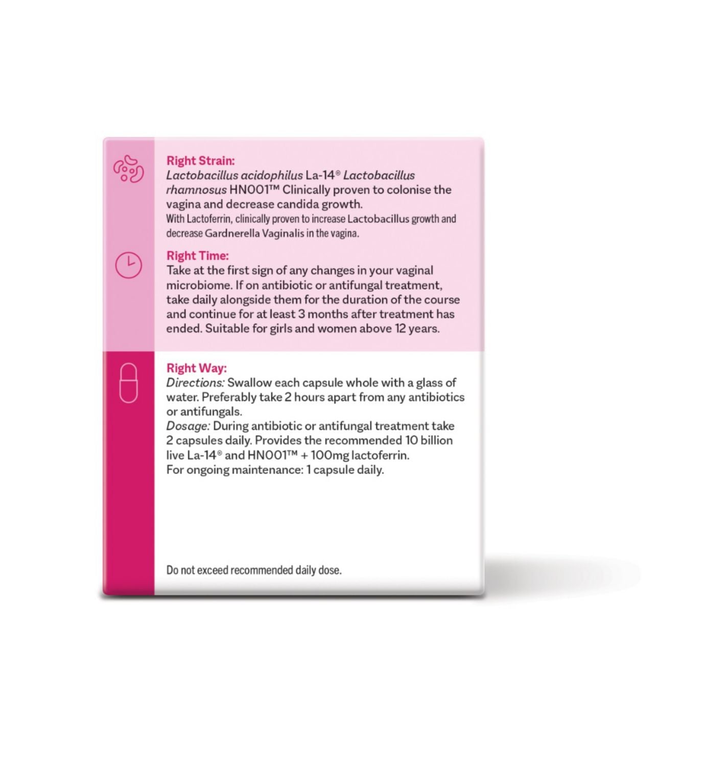 SMART STRAINS probiotic for vaginal microbiome 30 capsules (British brand)