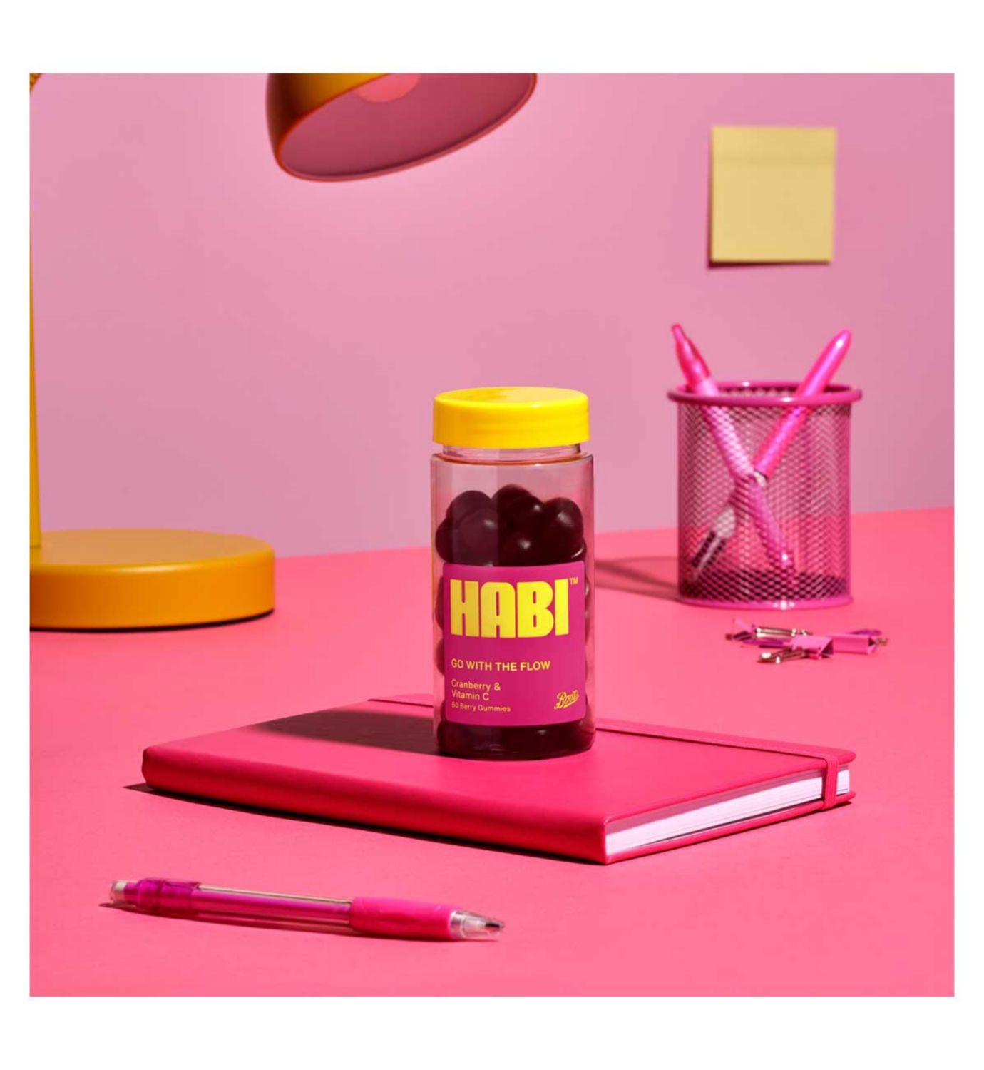 HABI Go with Flow Cranberry & Vitamin C gummies 60s, UK version