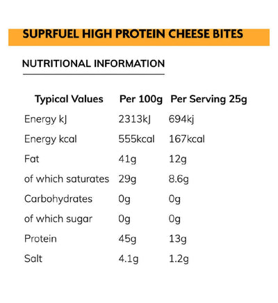 Suprfuel High Protein Cheese Bites Ostesnack 30g