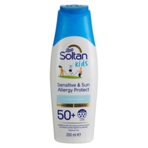 Boots Soltan Kids Sensitive Sun Protection Lotion SPF50+ 200ml- Buy online at McGrocer