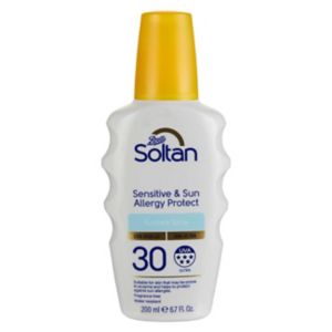Soltan sensitive sun allergy protect spray 200ml (British brand)