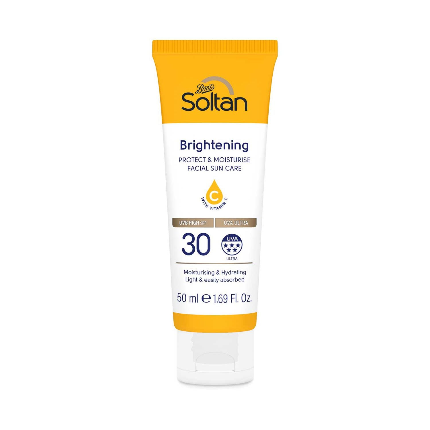 Soltan Protect & Moisturise Brightening Facial Suncare Lotion with Vitamin C SPF30 50ml