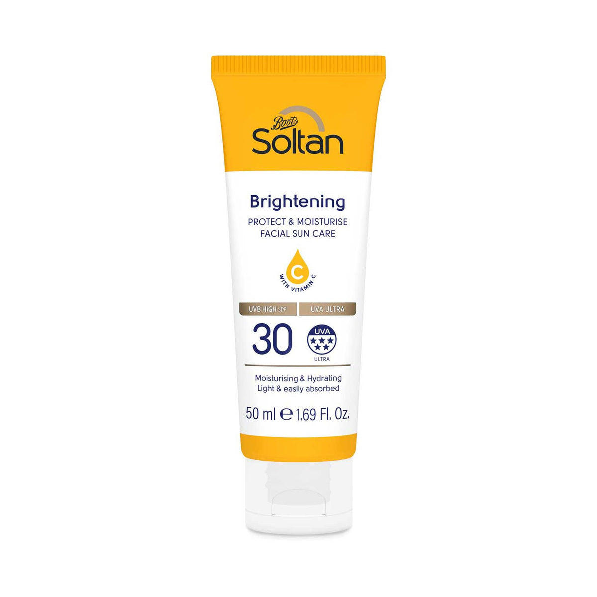 Soltan Protect & Moisturise Brightening Facial Suncare Lotion with Vitamin C SPF30 50ml