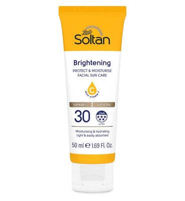 Soltan Protect  Moisturise Brightening Facial Suncare Lotion with Vitamin C SPF30 50ml