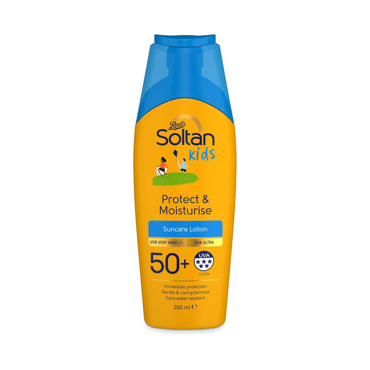 Soltan Kids Protect & Moisturise Sun Lotion SPF50+ 400ml (British brand)