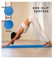 Tapis de yoga KG Physio bleu 8mm antidérapant