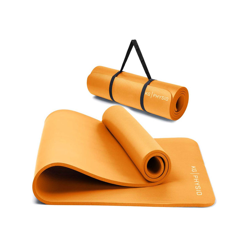 KG Physio Yoga Mat 8mm Thick Orange 183cm x 60cm, UK version