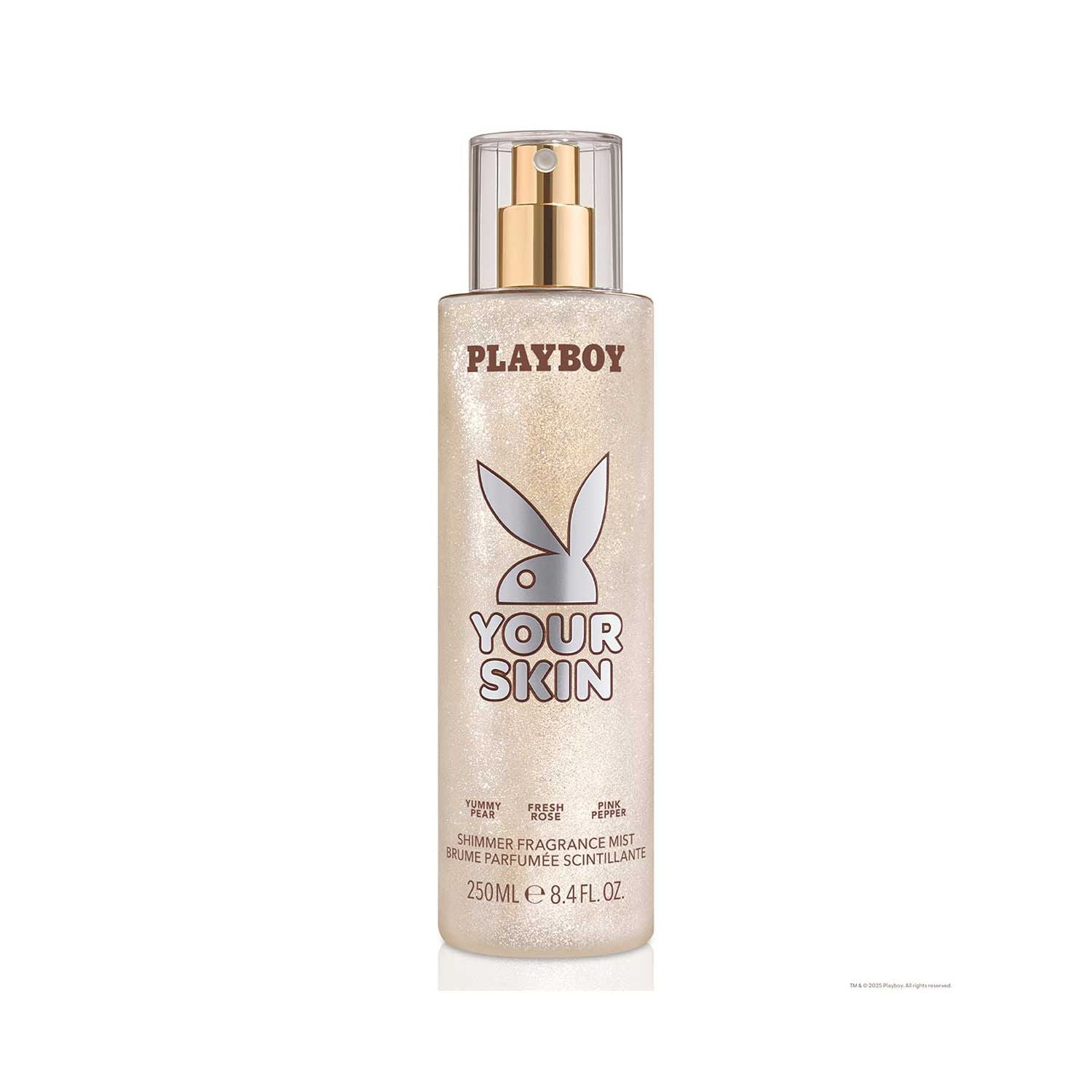Playboy Your Skin Shimmer Fragrance Mist 250ml, UK version