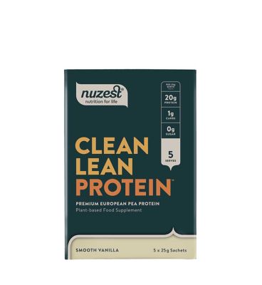 NUZEST Clean Lean Protein Premium European Pea Protein Powder Smooth Vanilla 5 x 25g