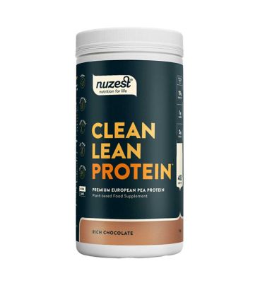 NUZEST Clean Lean Protein Premium European Pea Protein Powder Rich Chocolate 1kg