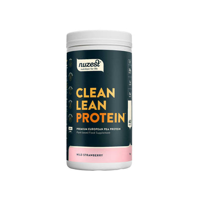 Boots NUZEST Clean Lean Protein Premium European Pea Protein Powder Wild Strawberry 1kg- Buy online at McGrocer