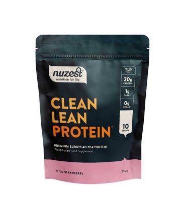 NUZEST Clean Lean Protein Premium European Pea Protein Powder Wild Strawberry 250g