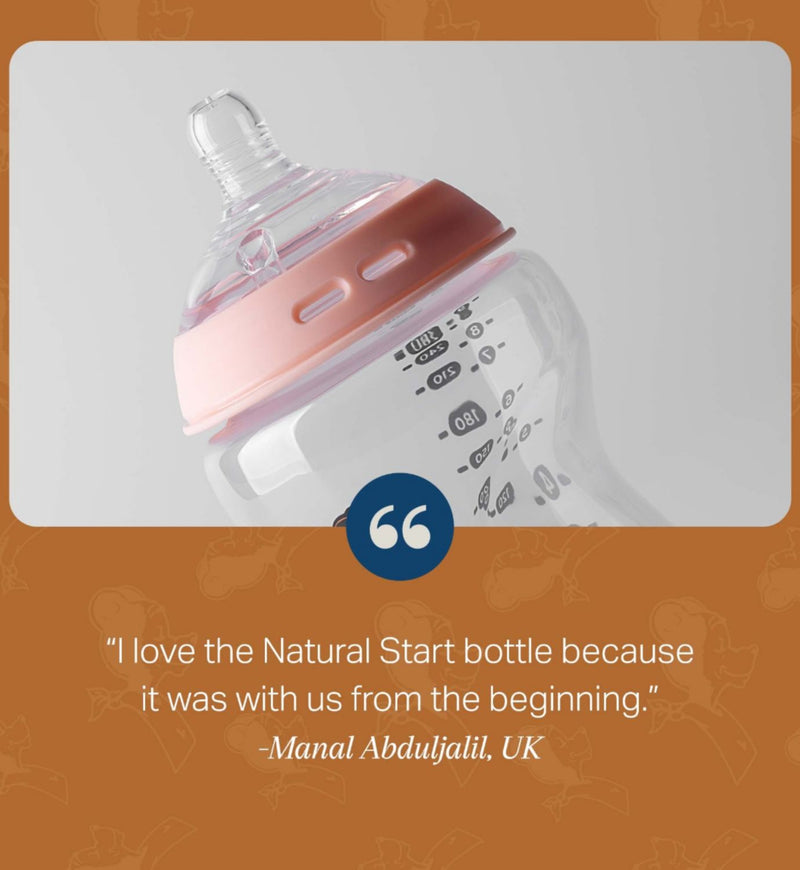 Tommee Tippee 60th anniversary bib and bottle gift set, UK version