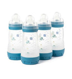 MAM easy start anti colic 260ml bottle set 4pk - blue