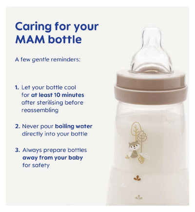 MAM Biberon Anti-Colique Easy Start - Lot de 4 biberons bleus 260 ml