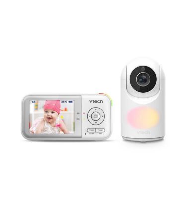VTech 28 Inch Video Baby Monitor with Night Light White RM3263
