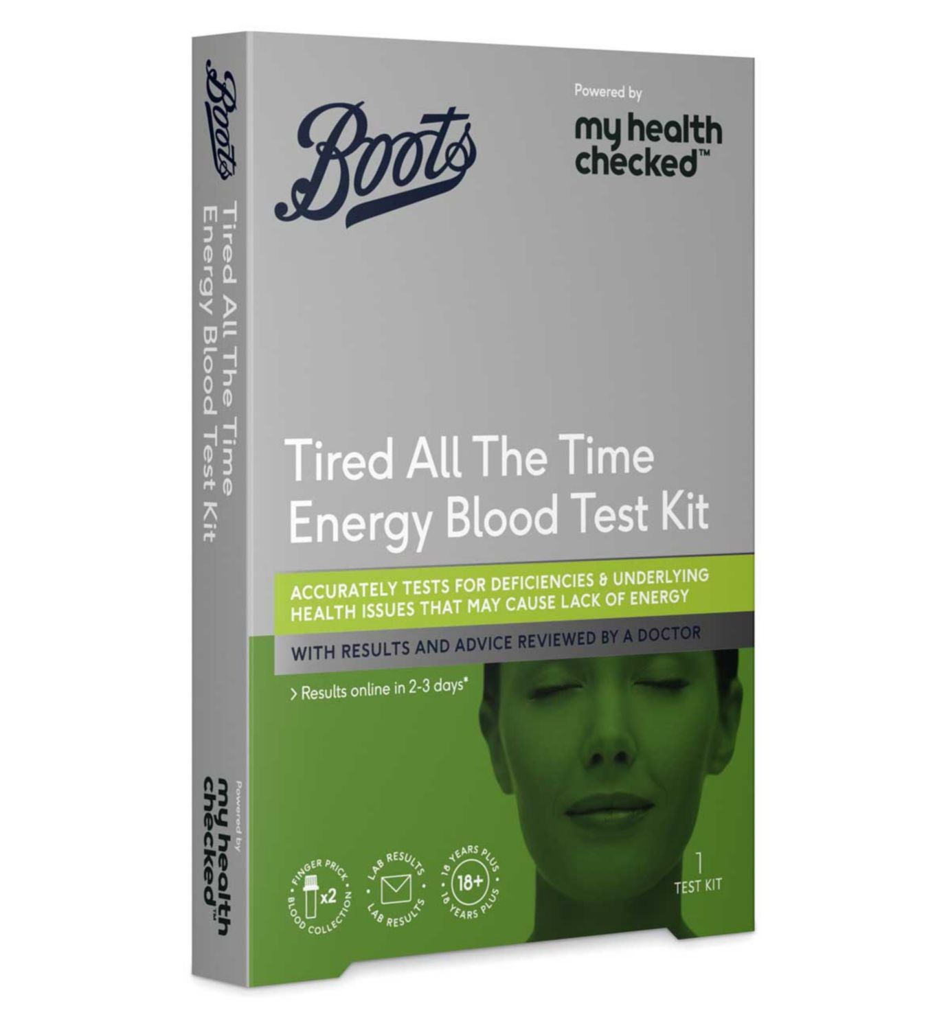 Boots Tired All The Time Energy Blood Test Kit, imported from the UK
