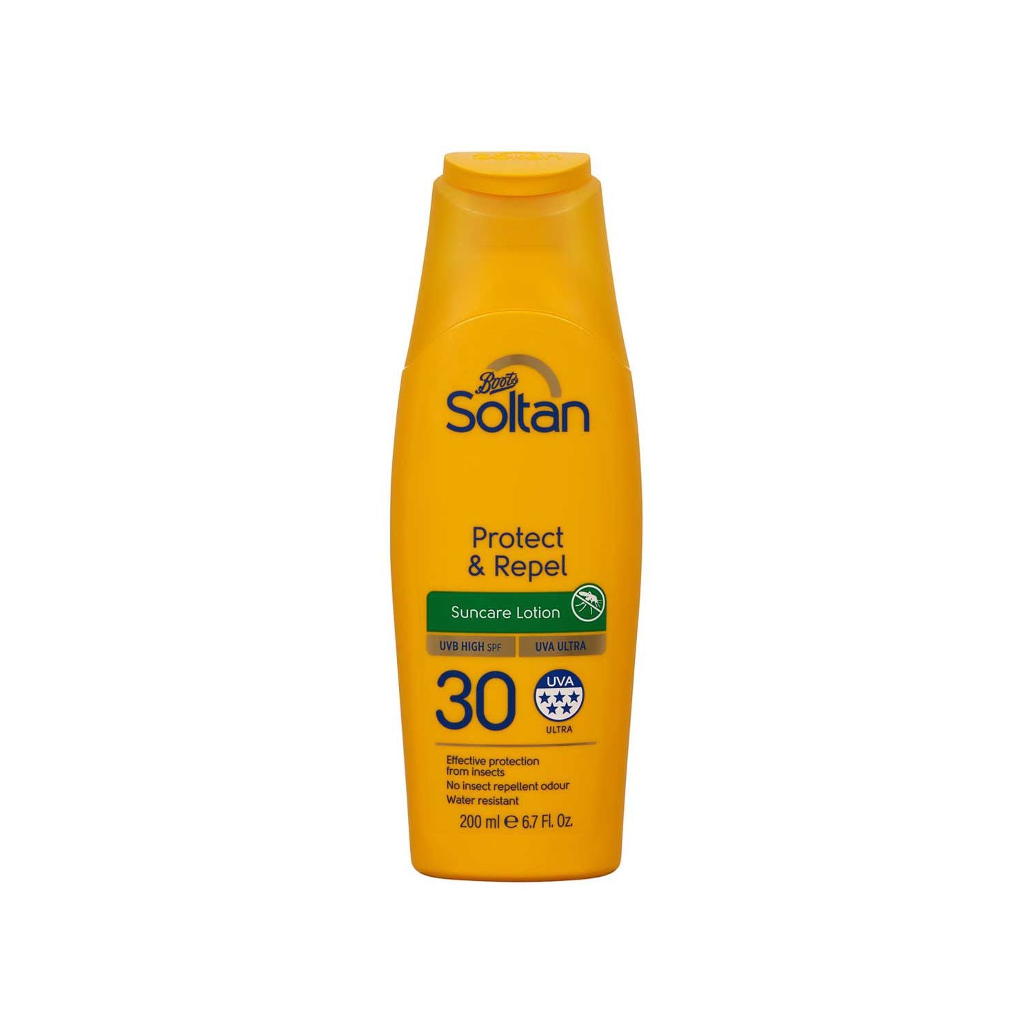 Soltan Protect & Repel suncare lotion SPF30 200ml, UK version