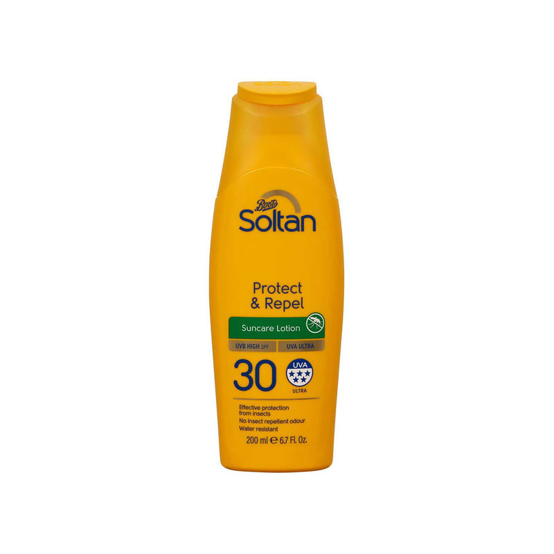 Soltan Protect & Repel suncare lotion SPF30 200ml, UK version