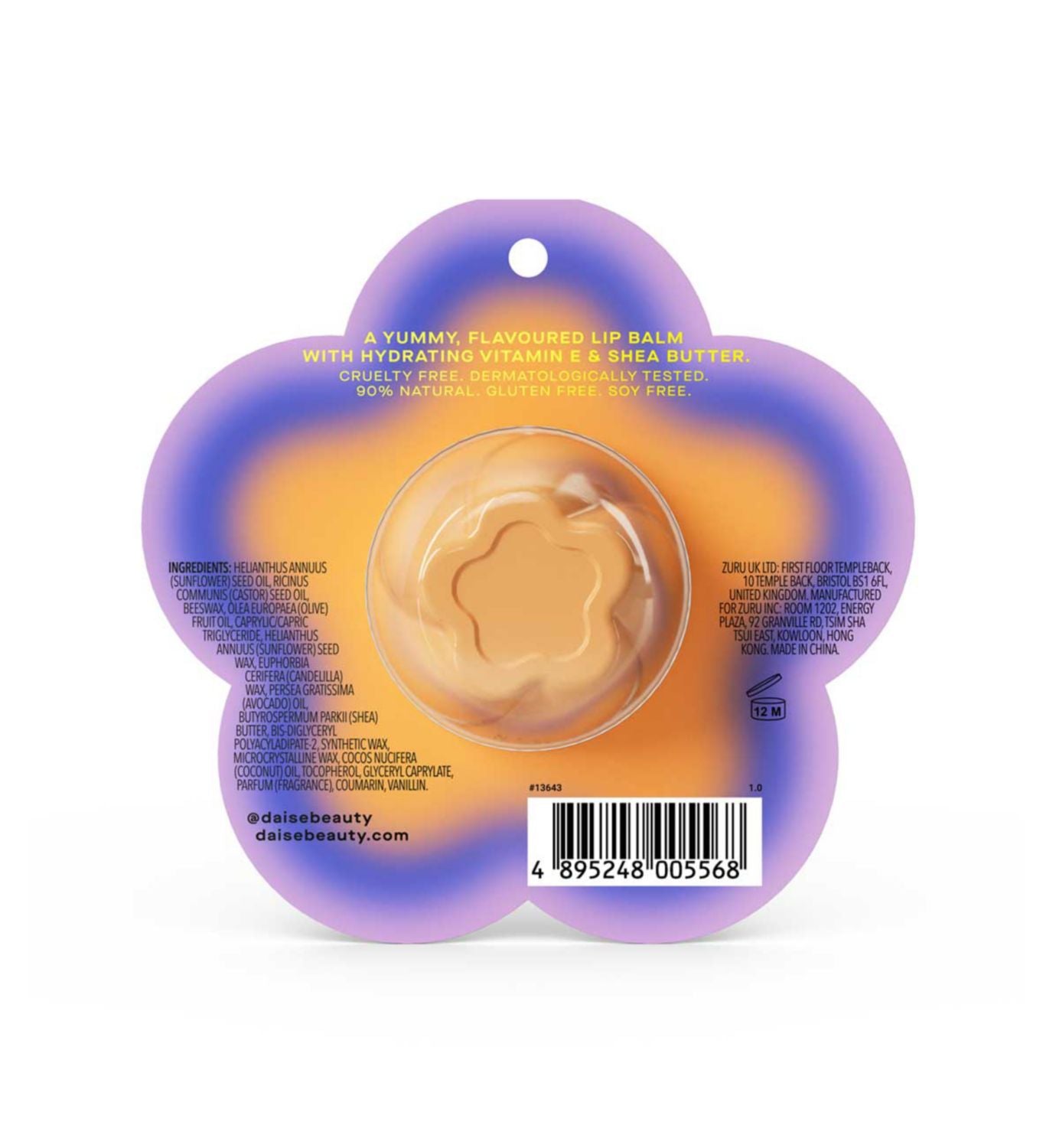 Daise lip balm Very Vanilla 7g, imported from the UK