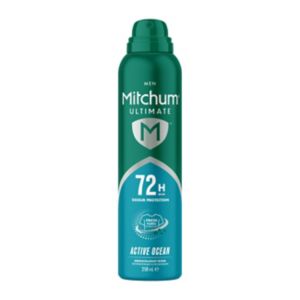 Mitchum Men's Anti-Perspirant Deodorant Active Ocean 250ml, imported from the UK