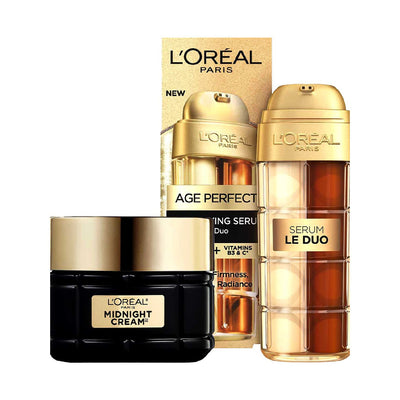 L'Oreal Paris Age Perfect Le Duo Serum & Midnight Ansiktskrem