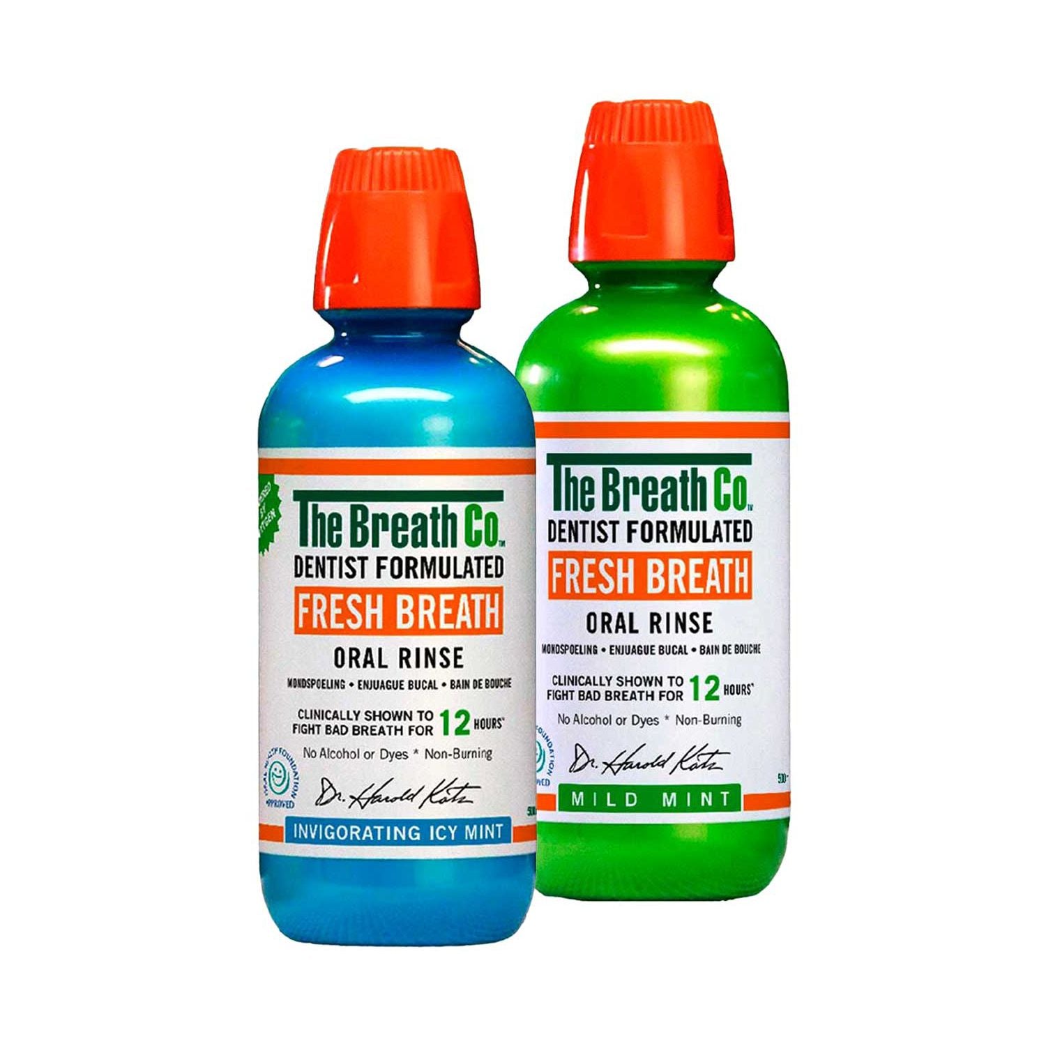 The Breath Co mouthwash bundle mint, imported from the UK