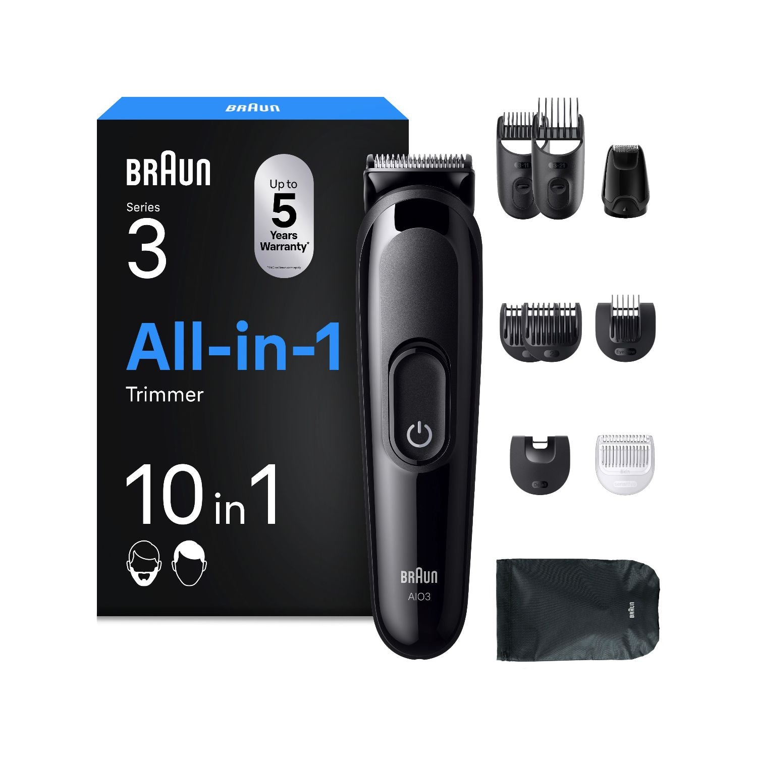 Braun All-in-One Series 3 grooming kit, UK version