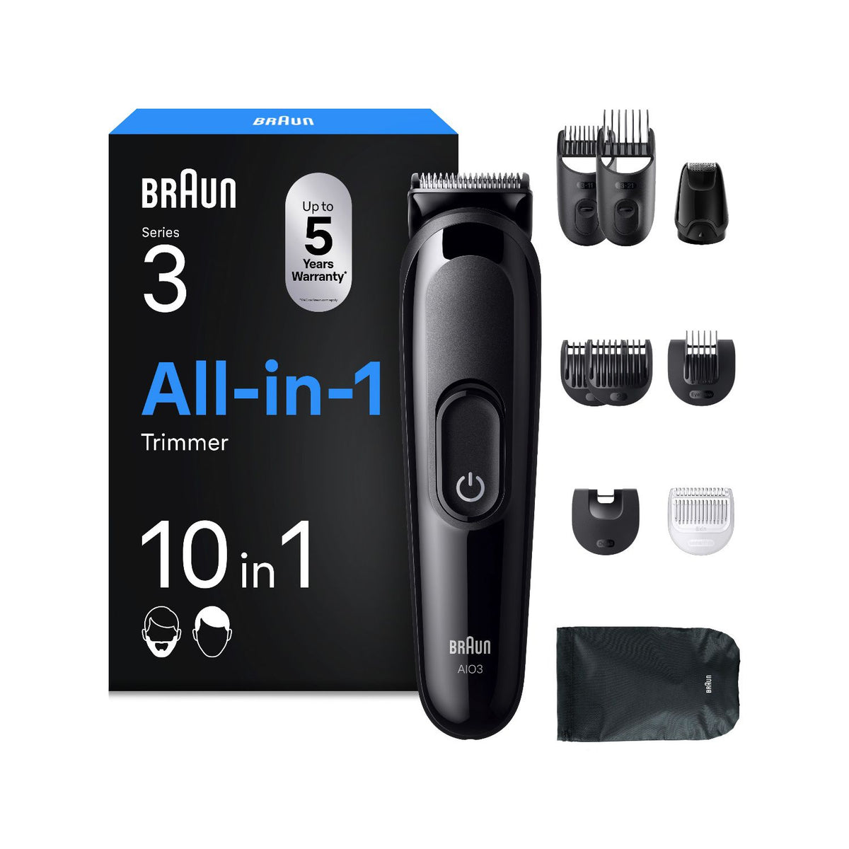 Braun All-in-One Series 3 grooming kit, UK version