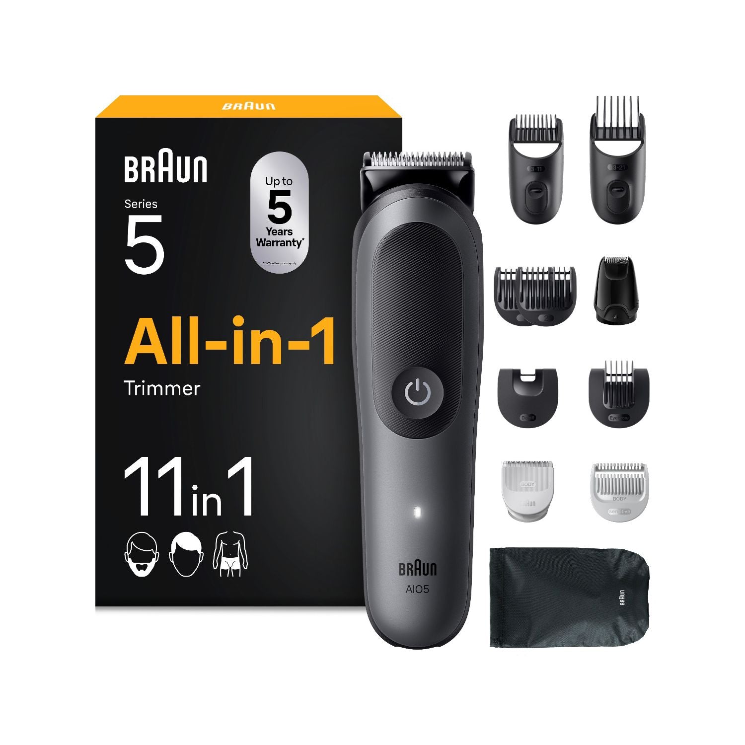 Braun All-in-One Kit Series 5 11-in-1 groomer (British brand)