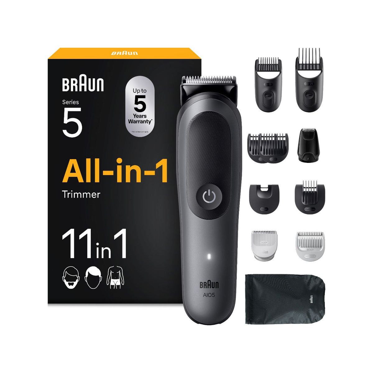 Braun All-in-One Kit Series 5 11-in-1 groomer (British brand)