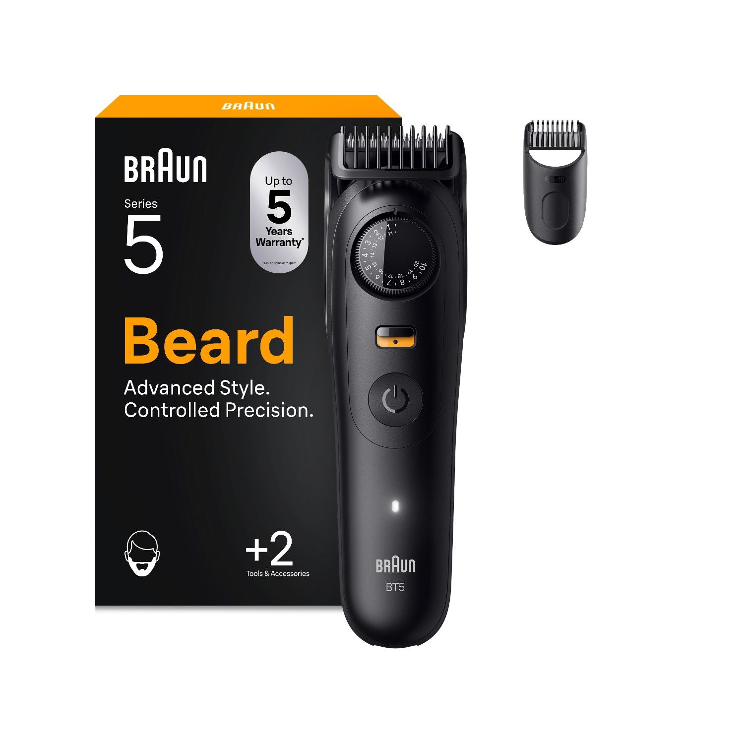 Braun beard trimmer Series 5 BT5500 black, UK version