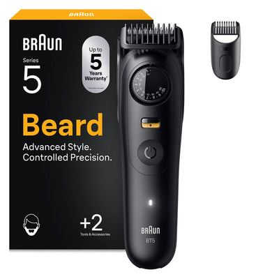 Boots Braun Beard Trimmer Series 5 with 2 Styling Tools, 20 Length Settings, BT5500, Black- Buy online at McGrocer