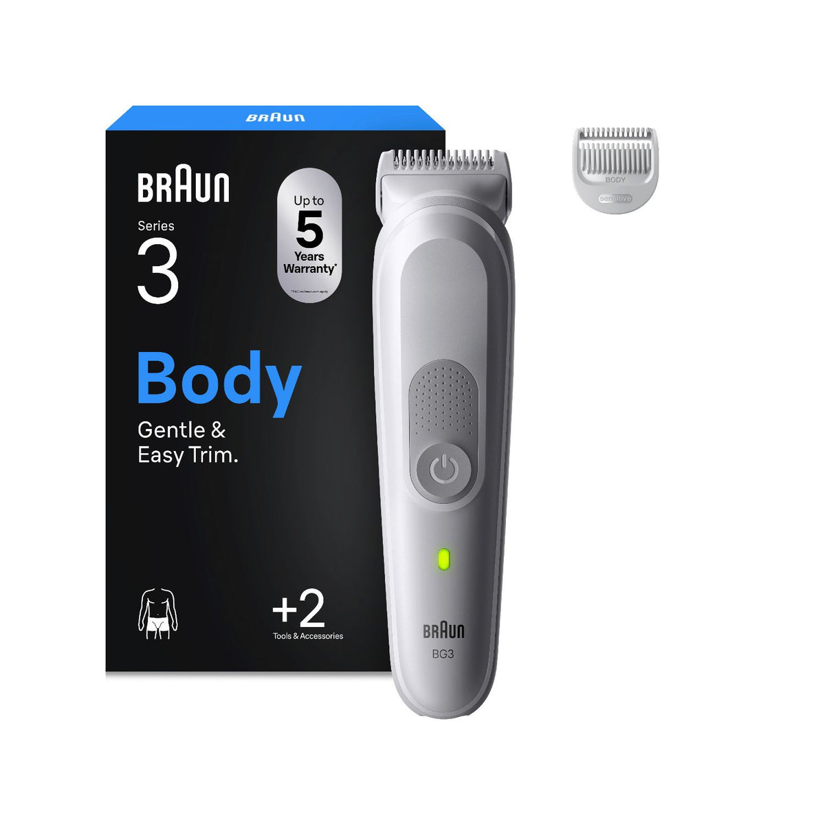 Braun Body Groomer Series 3 BG3500 Grey (British brand)