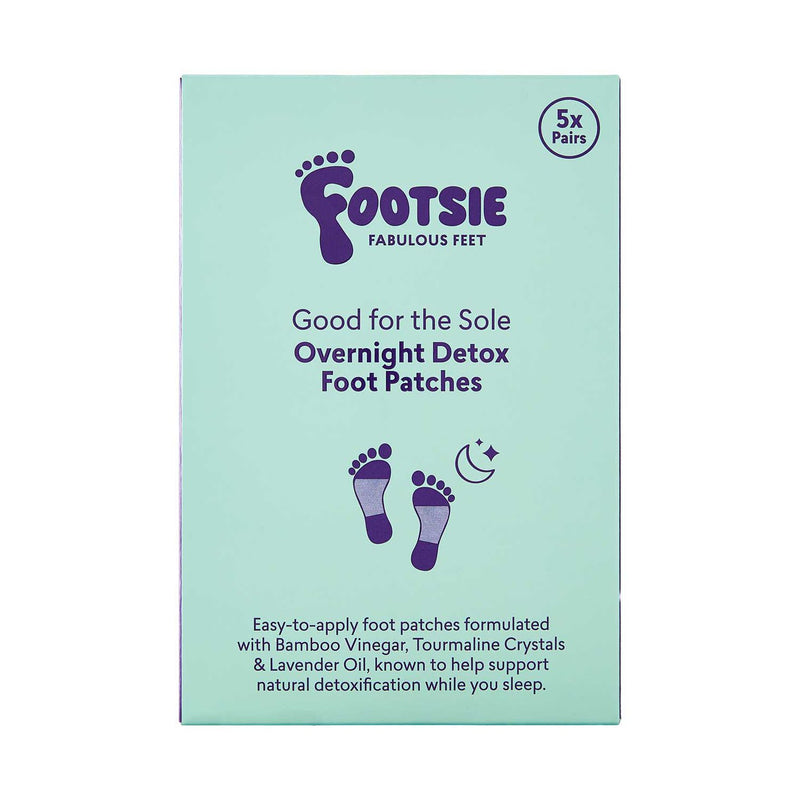 Footsie overnight detox foot patches 5 pairs, UK version
