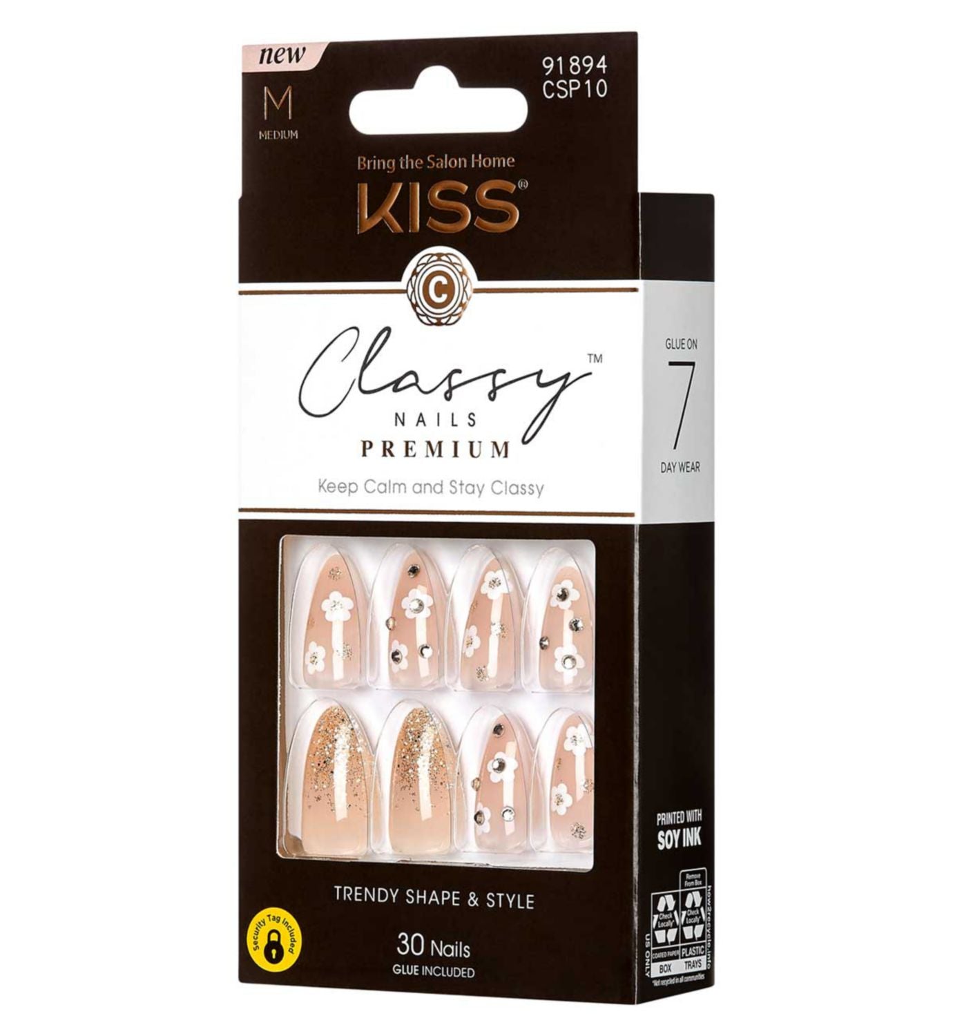KISS Classy Nails Premium Gleamin 33s - British product