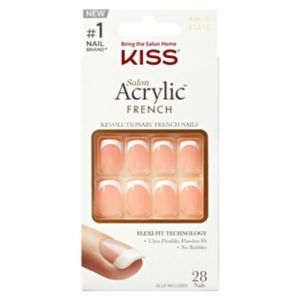 KISS Salon Acrylic Nail Kit Bonjour 31 Piece Set, UK version