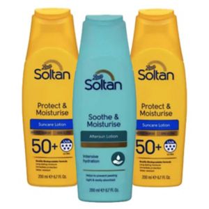 Soltan SPF50 Protect & Moisturise Lotion Aftersun Bundle
