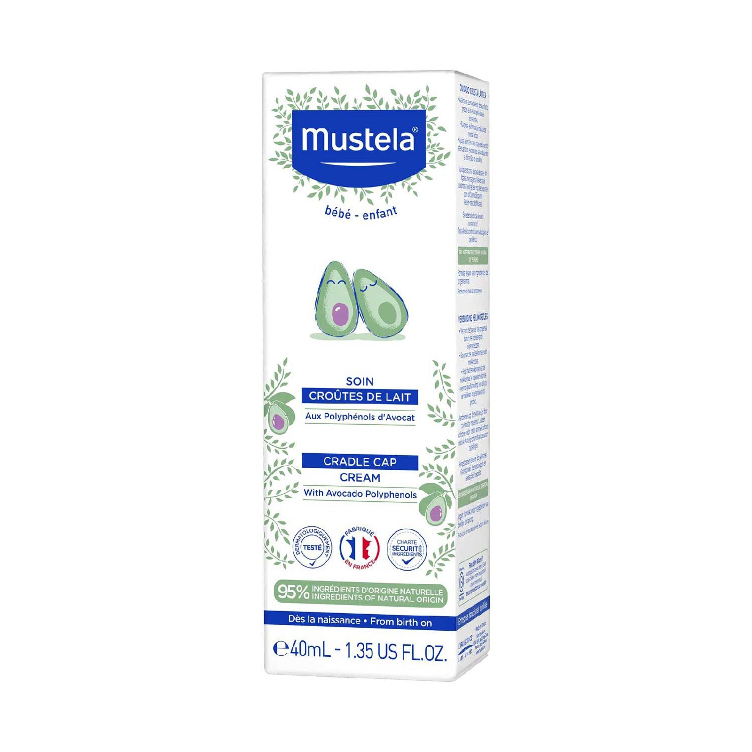 Mustela cradle cap cream for babies 40ml - British product