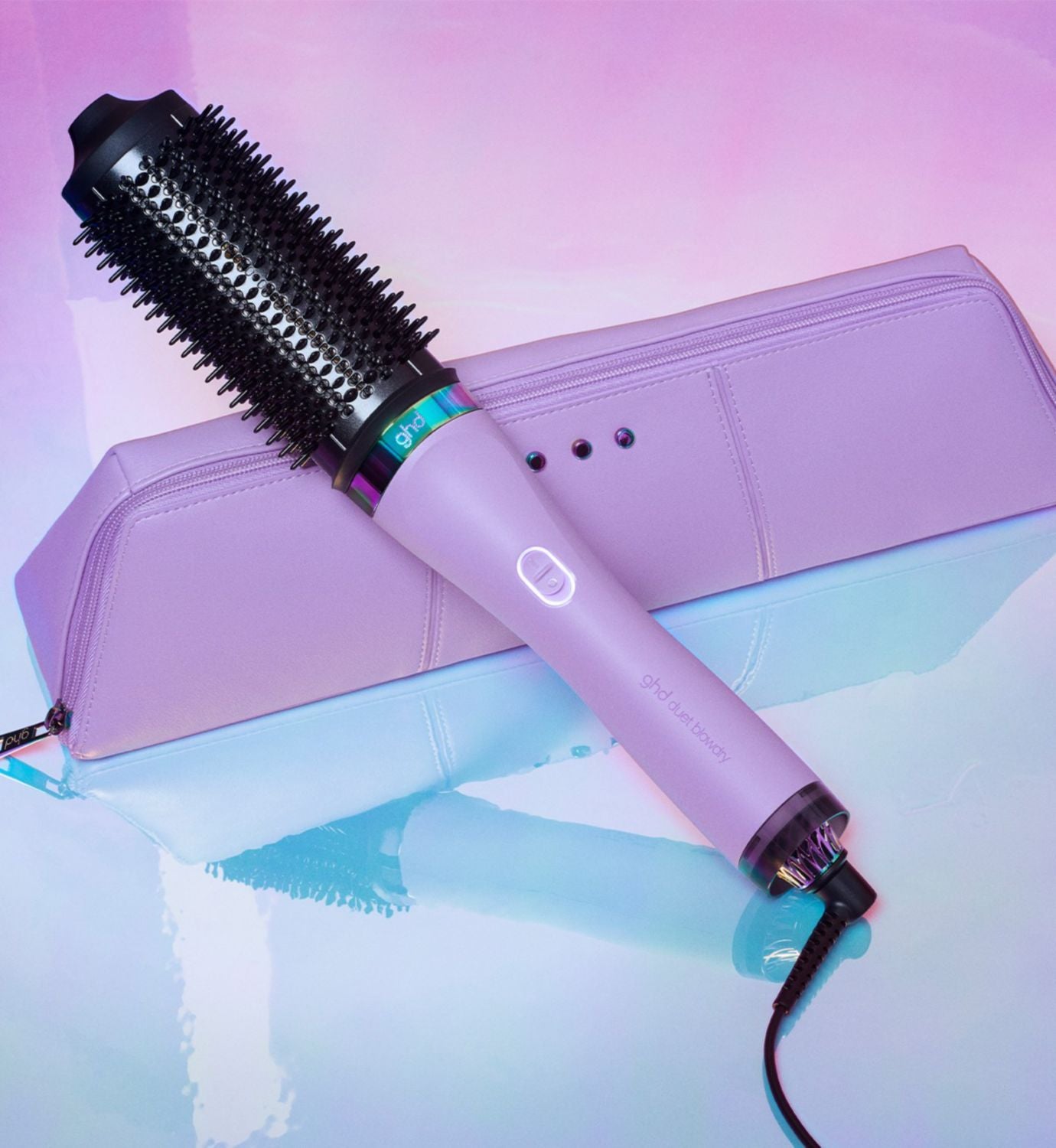 ghd Duet Blowdry limited edition hair dryer brush galactic lilac - British product